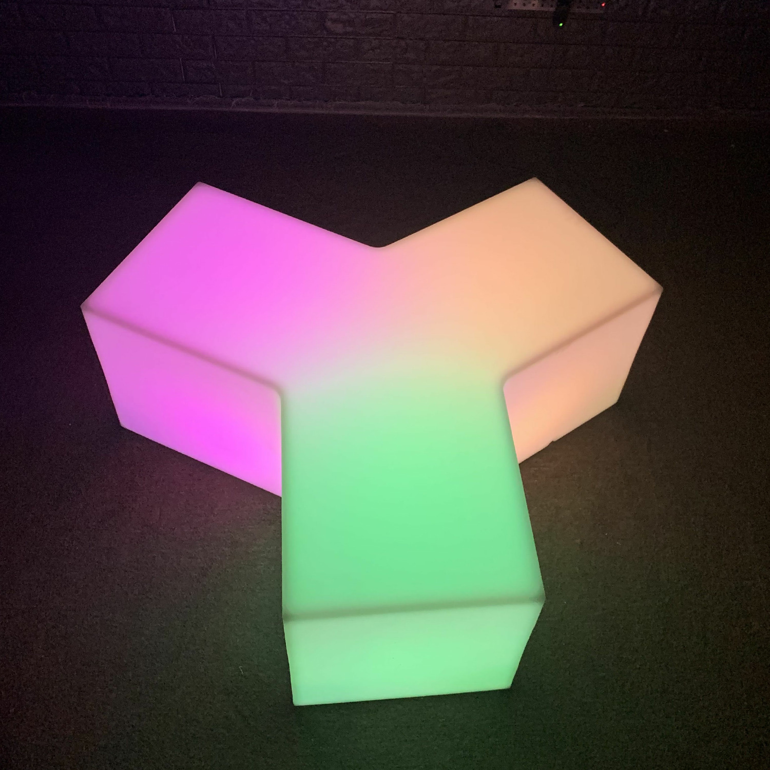 LED Y형 의자 (1P) RGB (리모컨)